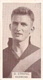 1933 Wills's Victorian Footballers (Small) #195 Douglas Strang Front